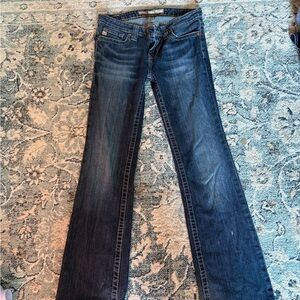 Classic Dark wash low rise flared Women's Jeans